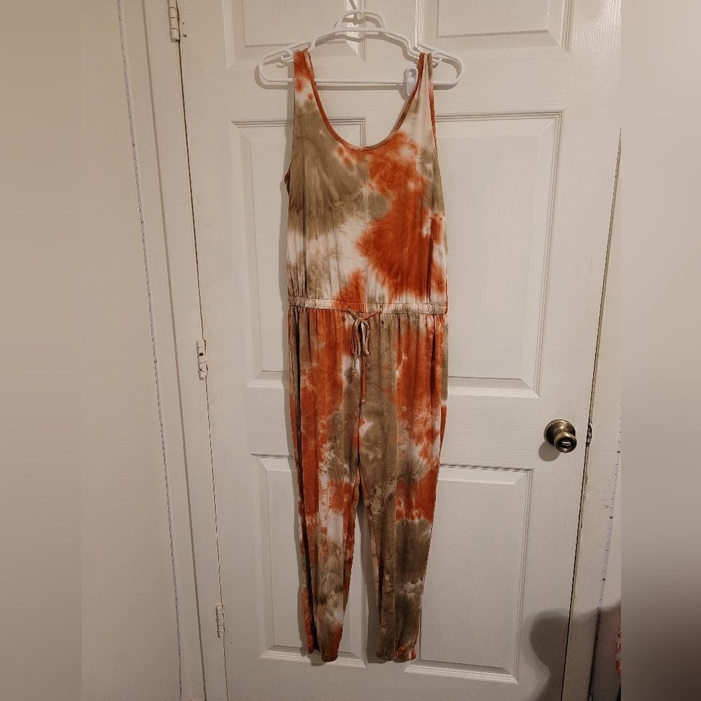 Week & tie dye jumpsuit‎